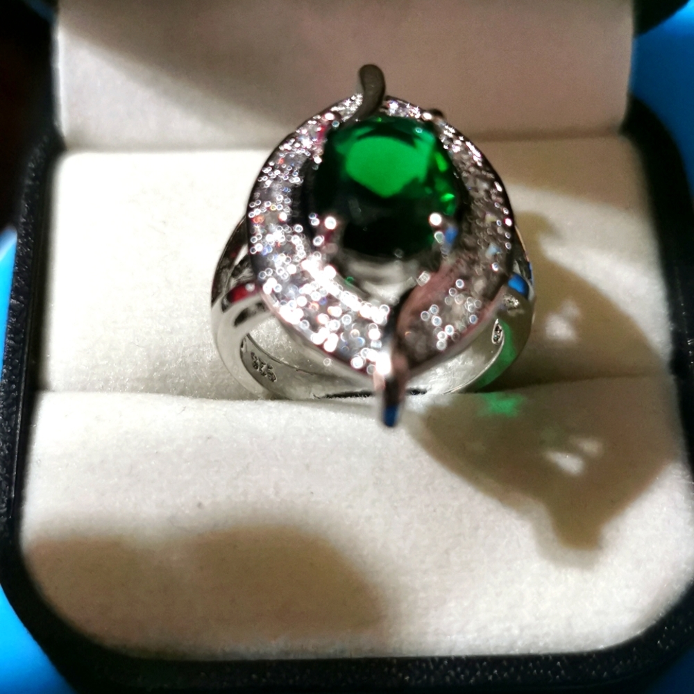 18K white gold filled